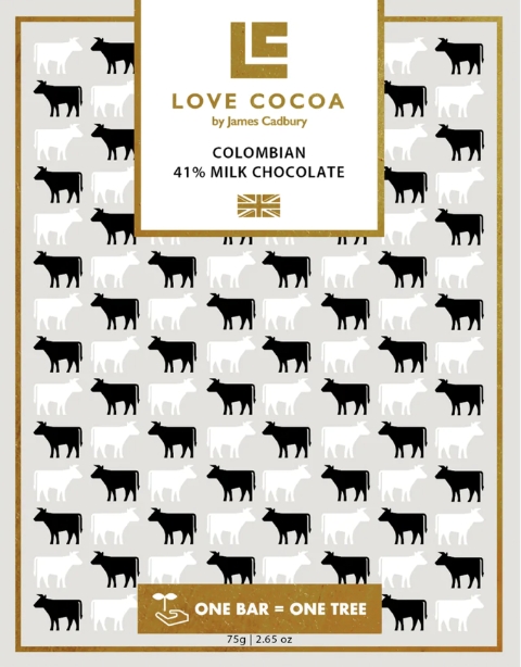 Love Cocoa Colombian Milk Chocolate Tablet Bar