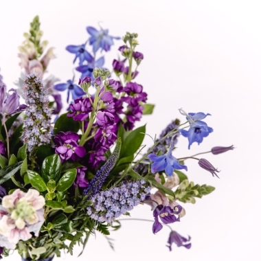 Seasonal Wild Bouquet Lavenders Pinks Purples