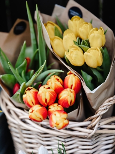 Valentines Spring Tulip Wrap